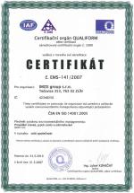 Certifikát 14001